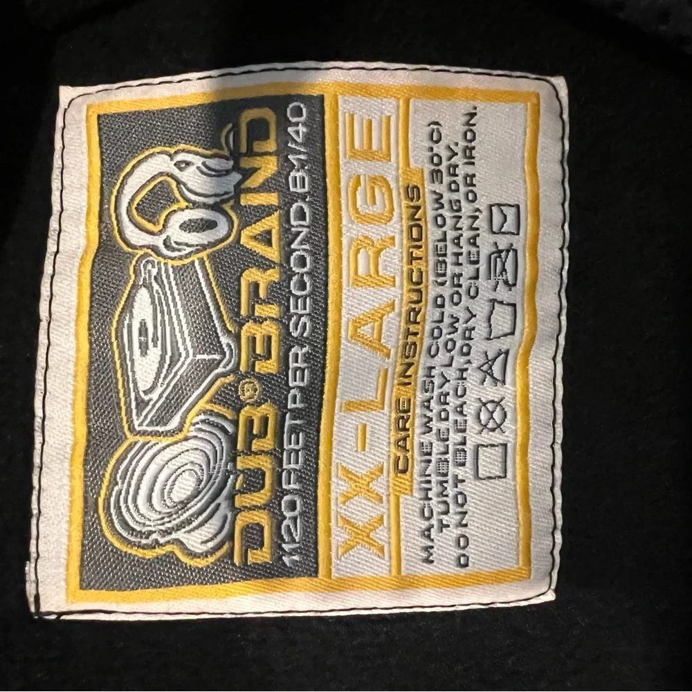 DUB Brand Hoodie Mens 2XL Black Fleece Performance Wear - Picture 7 of 7